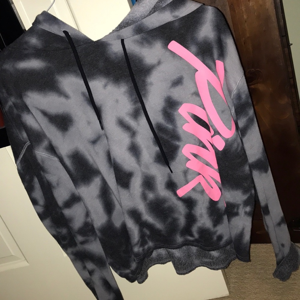 VS Pink Crop Hoodie